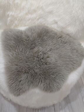 Soft Green Sheepskin Accent Rug